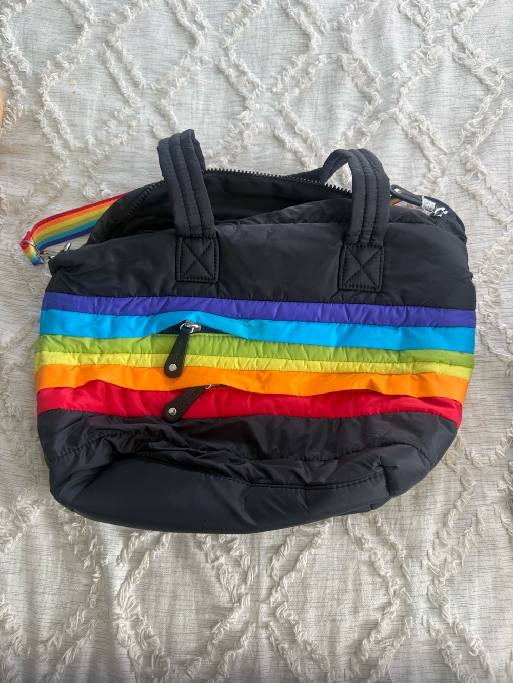 Sondra Roberts Squared Puffer Tote Bag